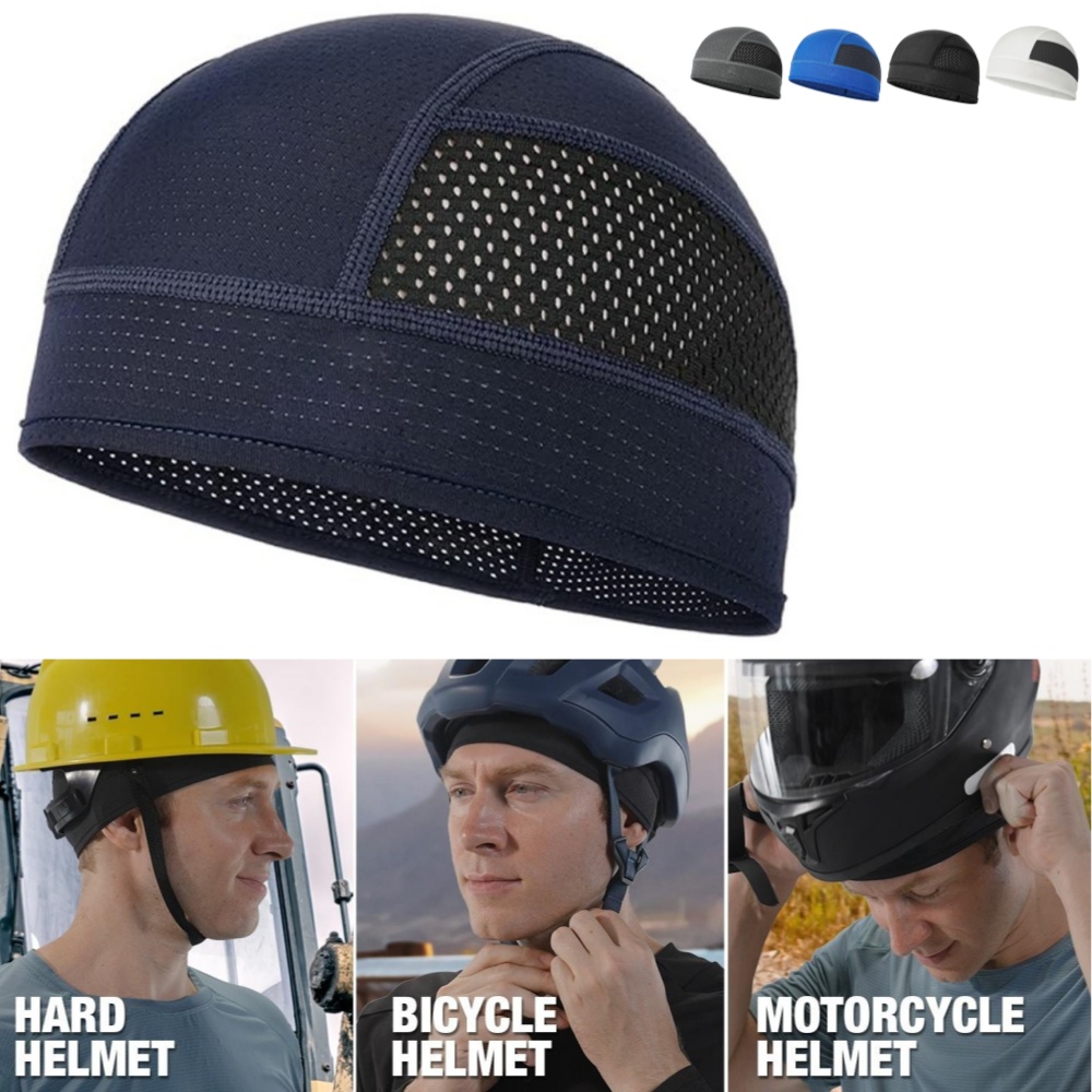 Aero Cycling Helmet - Topi Beanie Ventilasi Tipis Jaring Musim
