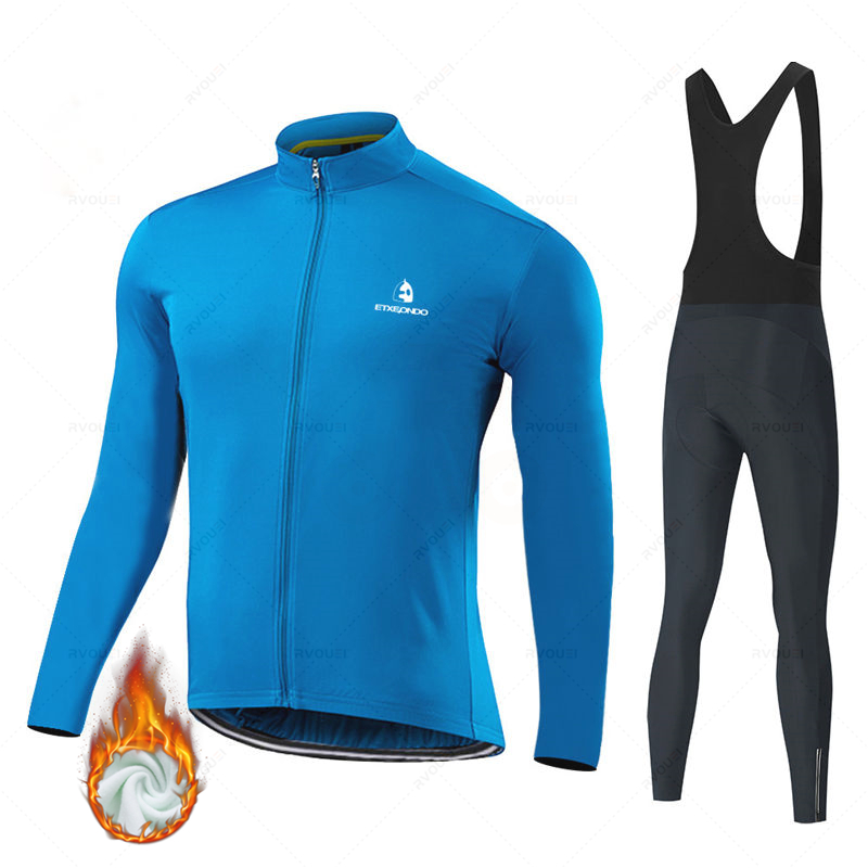 Cycling Gear Clothing - Setelan Baju Bersepeda Musim Dingin Fleece