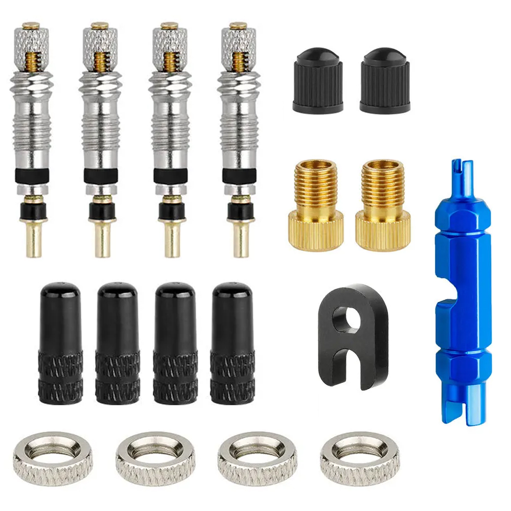 Bike Tube Repair Kit - 6/18 Buah Adaptor Nosel Prancis Inti