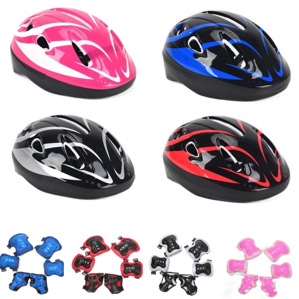 Cycling Protective Gear For Kids - Helm anak-anak, bantalan siku lutut, Pelindung