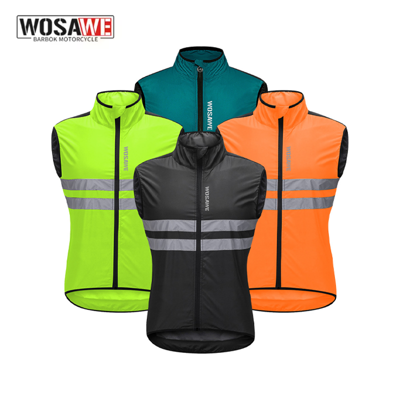 Cycling Gear Jacket - WOSAWE Rompi Bersepeda Pria Ringan, Dapat