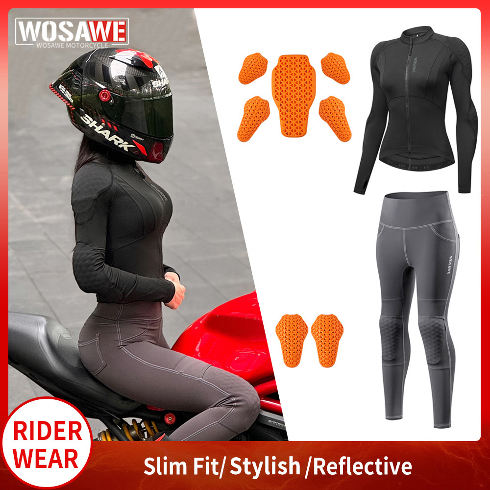 Cycling Gear Jacket - WOSAWE Jaket dan Celana Motor Wanita,