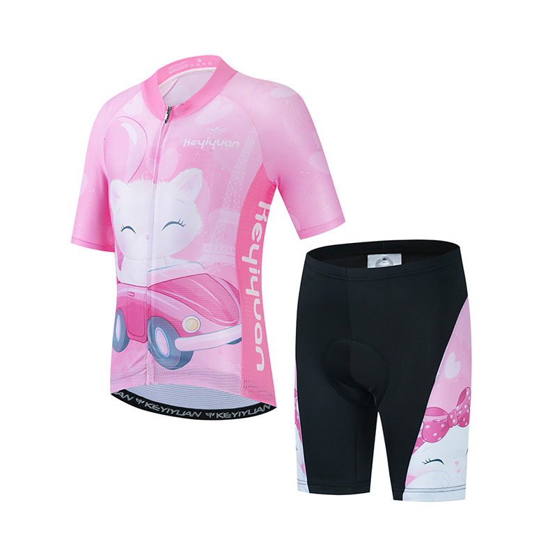 Cycling Gear Jersey - KEYIYUAN Setelan Jersey Bersepeda Balap Anak