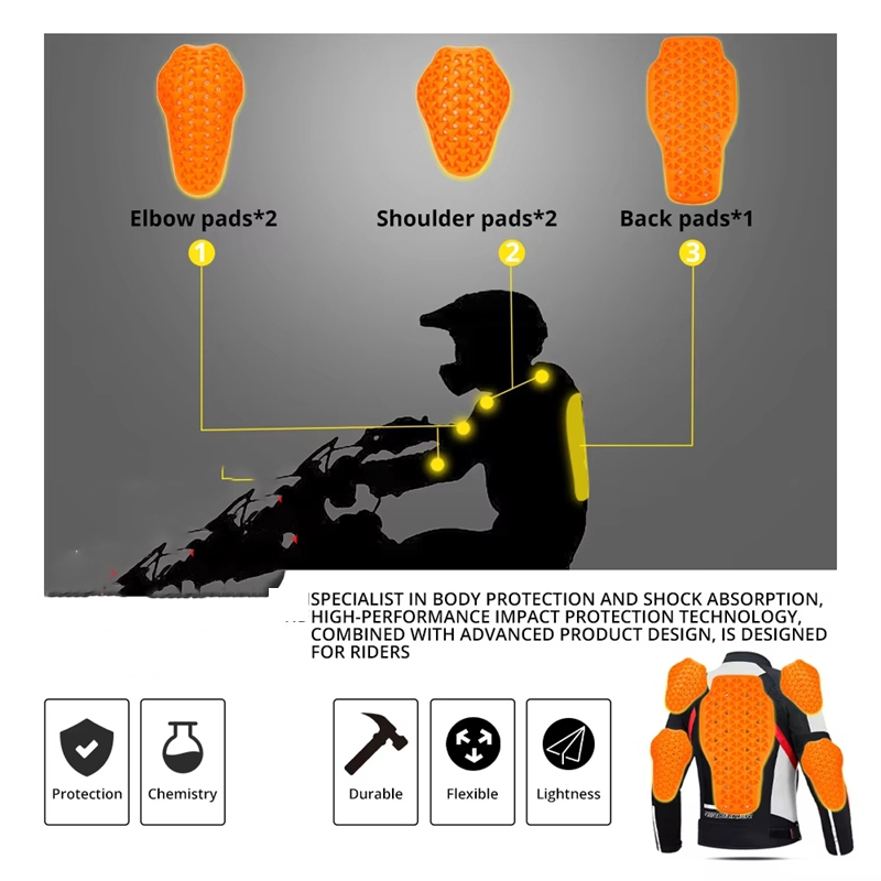 Cycling Gear Jacket - Perlengkapan Bersepeda Pelindung Lutut Siku Bahu