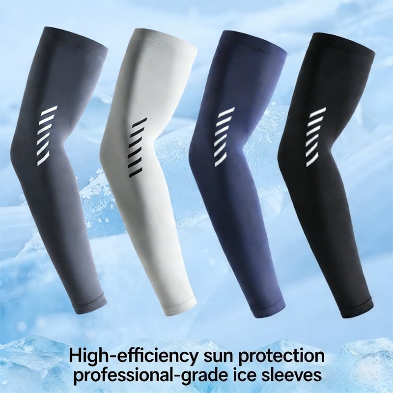 Cycling Arm Warmers - 1 Pasang Sarung Tangan Es Sutra