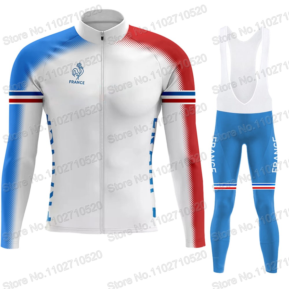Cycling Gear Clothing - Set Jersey Bersepeda Tim Nasional Prancis