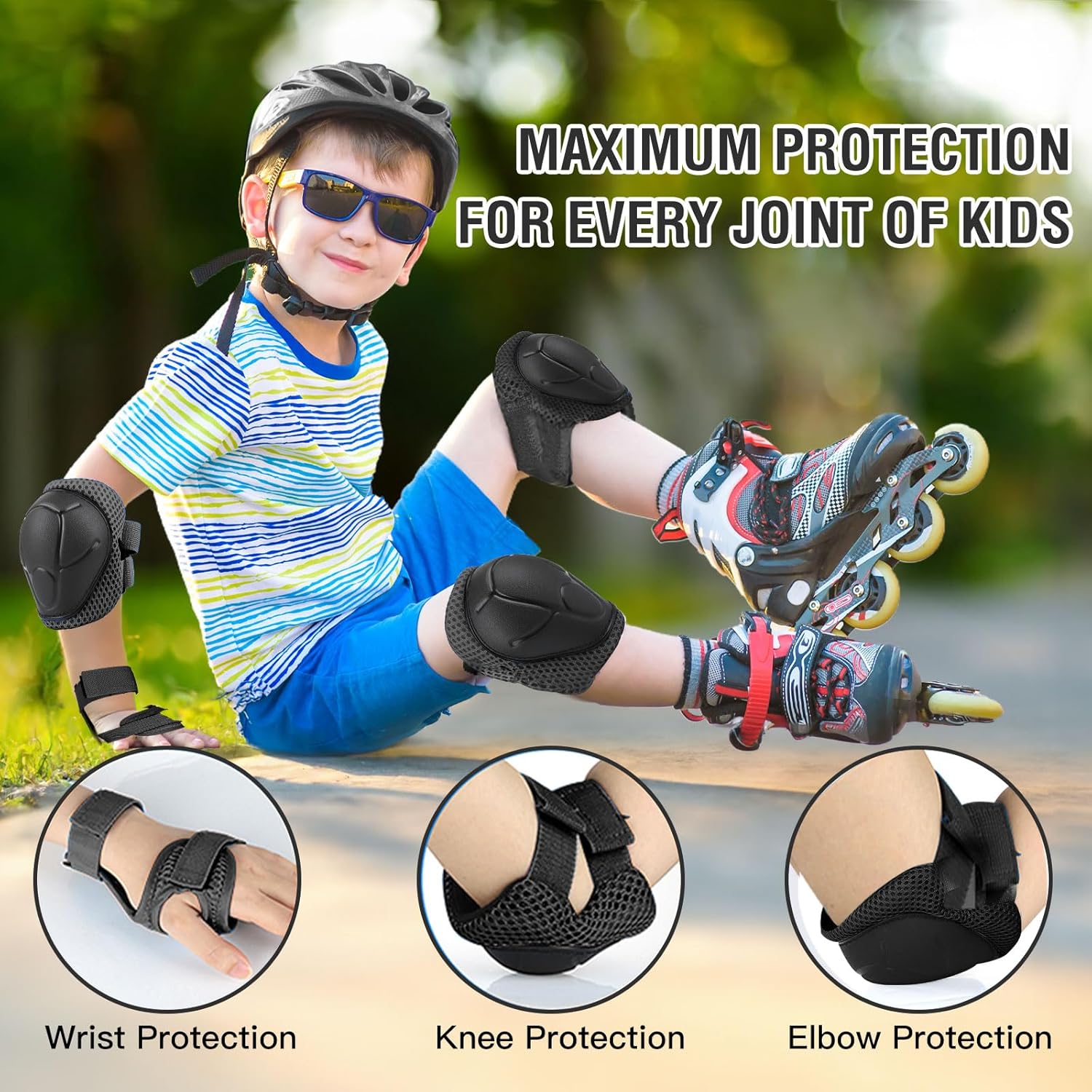 6 Buah Set Perlengkapan Pelind - Cycling Protective Gear For Kids ulasan dan harga