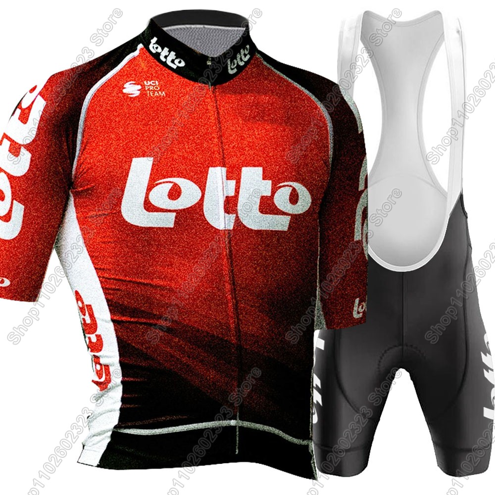 Set Jersey Bersepeda Tim Lotto - Cycling Gear Jersey ulasan dan harga