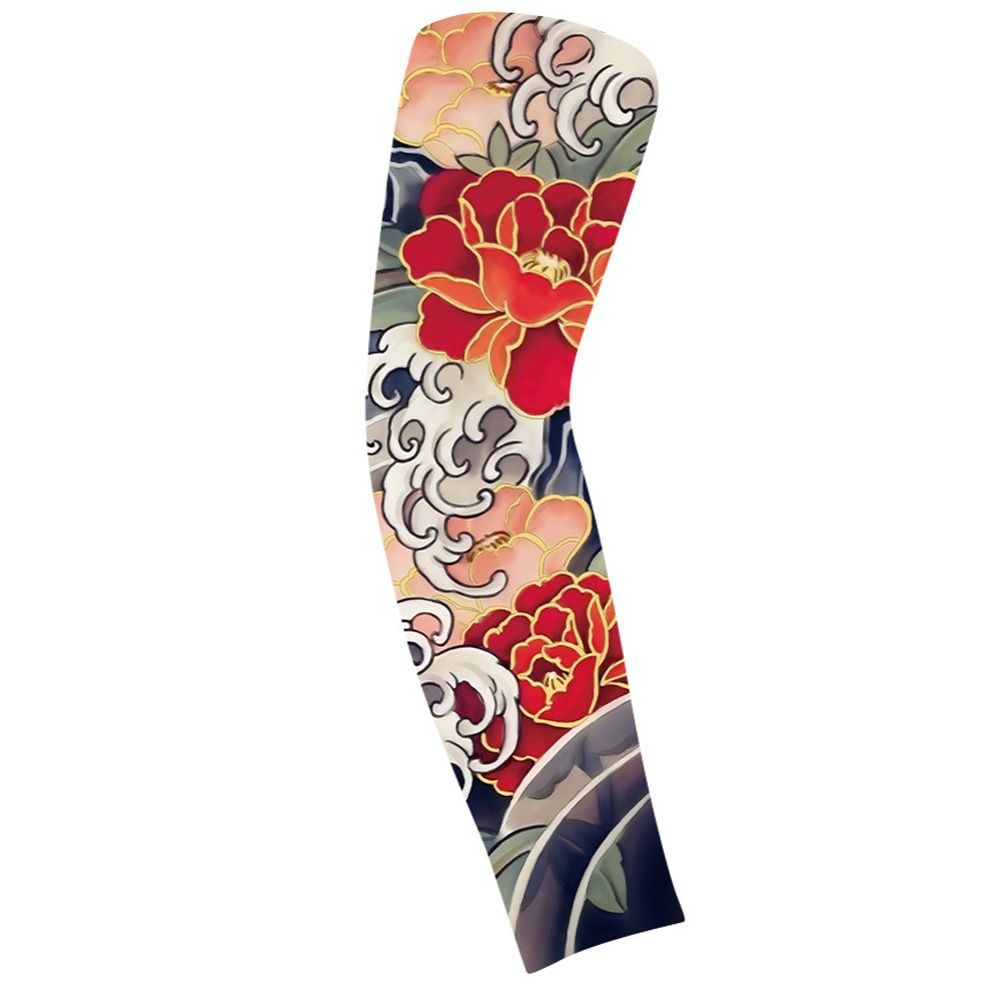 Pola Lengan Bunga, Lengan Tato - Cycling Arm Warmers ulasan dan harga