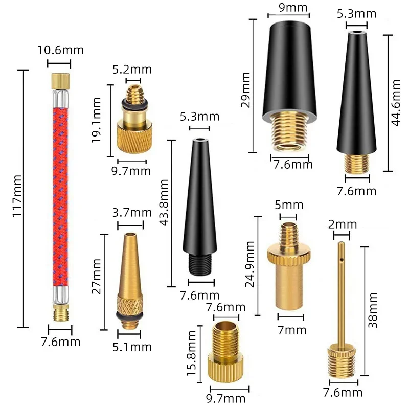 21/30 Buah Kit Adaptor Selang  - Bike Tube Repair Kit ulasan dan harga