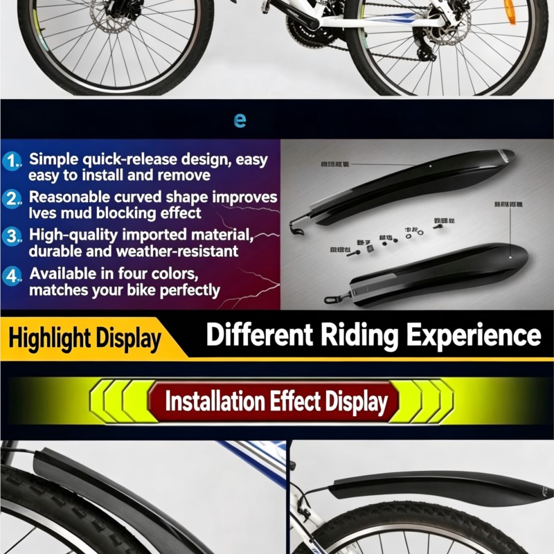 Set Spakbor Sepeda Universal Q - Bike Fender Set ulasan dan harga