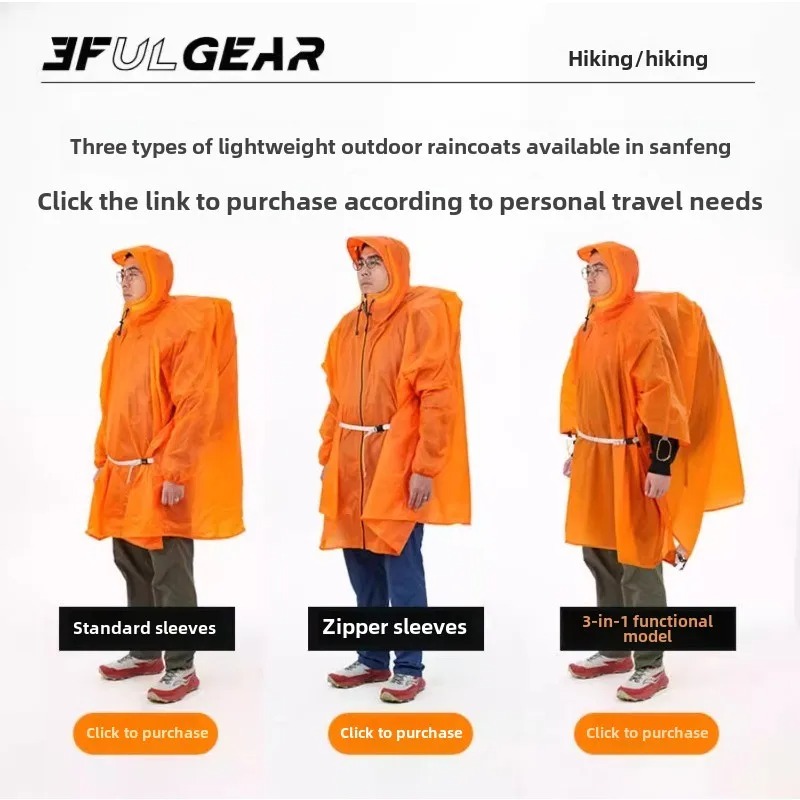 Jas Hujan Ultralight 3F UL GEA - Cycling Gear Jacket ulasan dan harga