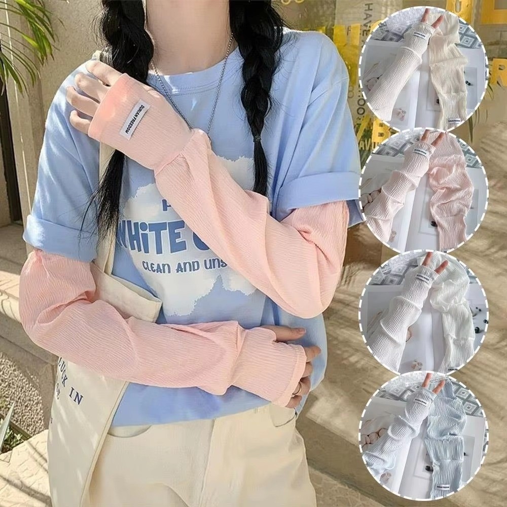 Sarung Lengan Sutra Es Warna S - Cycling Arm Warmers ulasan dan harga