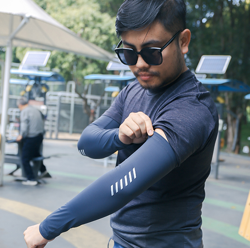 1 Pasang Sarung Tangan Es Sutr - Cycling Arm Warmers ulasan dan harga