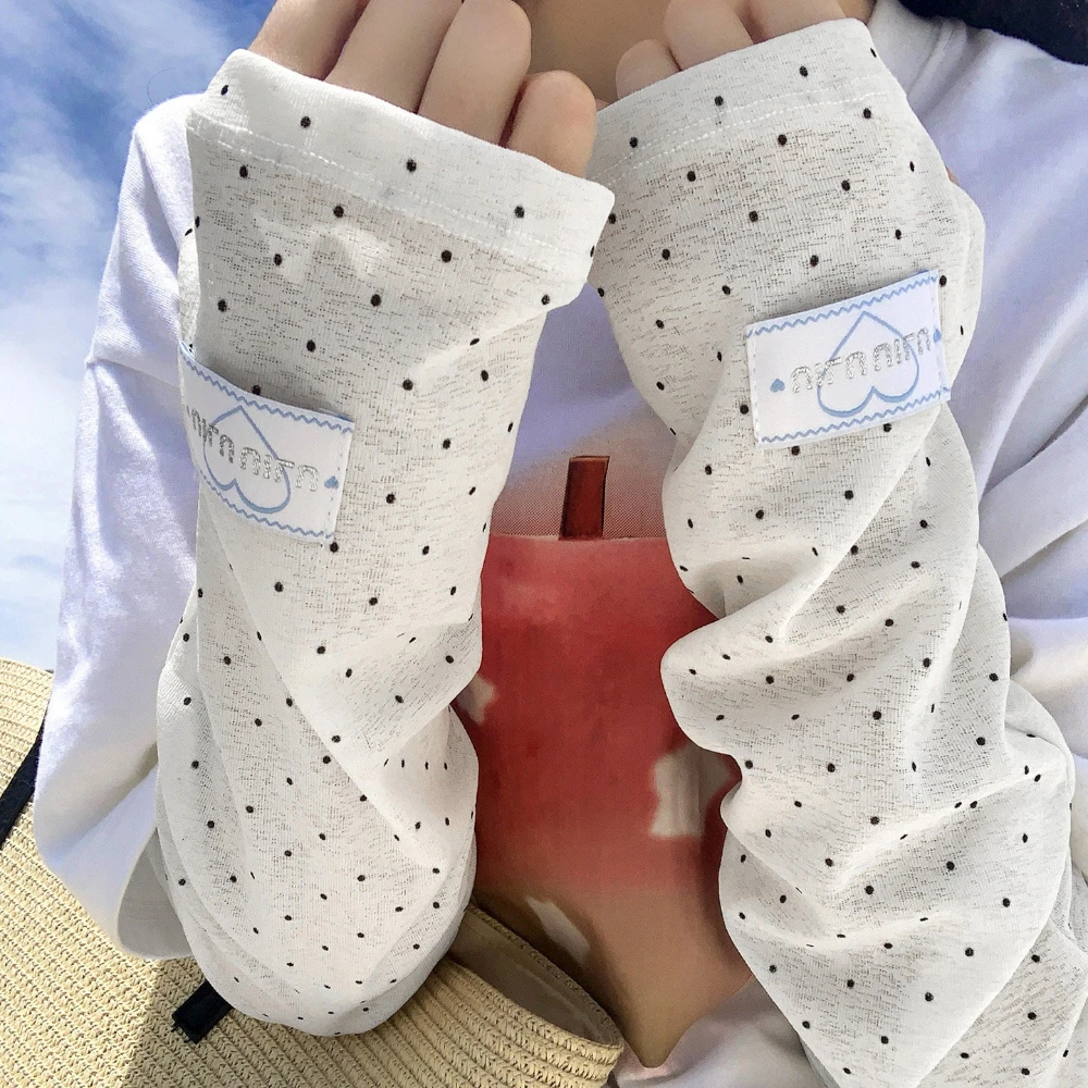 Sarung Tangan Wanita Motif Pol - Cycling Arm Warmers ulasan dan harga