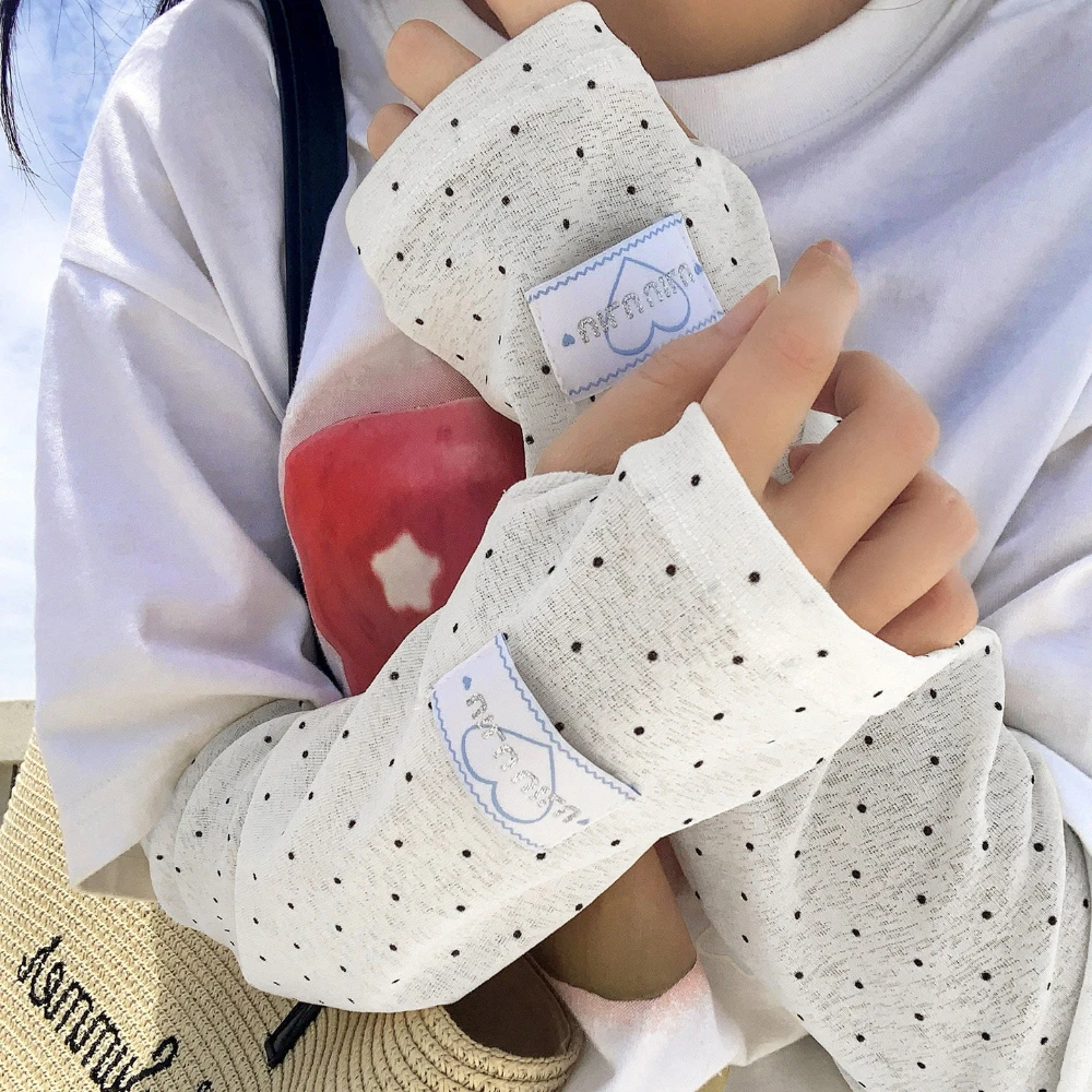 Sarung Tangan Wanita Motif Pol - Cycling Arm Warmers ulasan dan harga