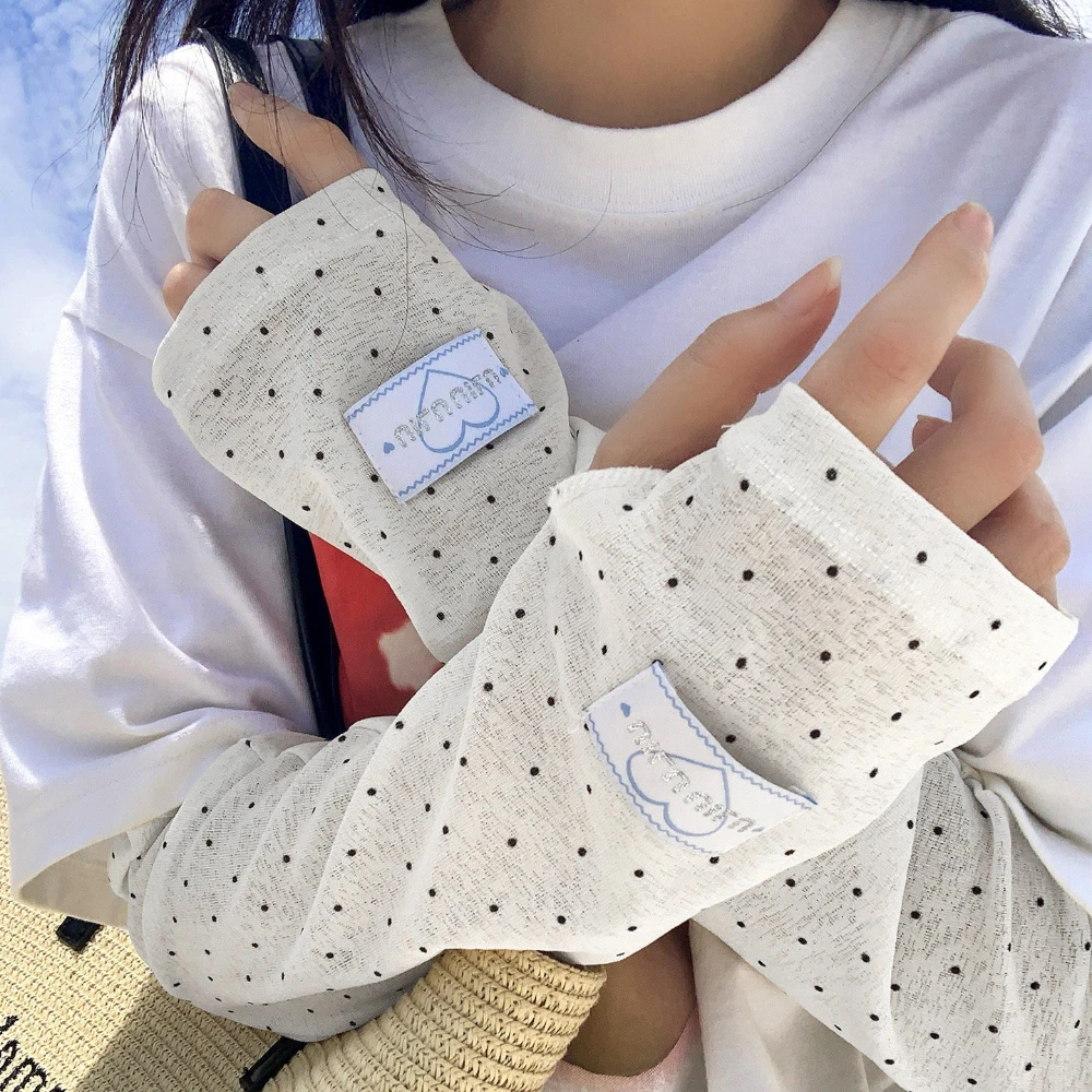 Sarung Tangan Wanita Motif Pol - Cycling Arm Warmers ulasan dan harga