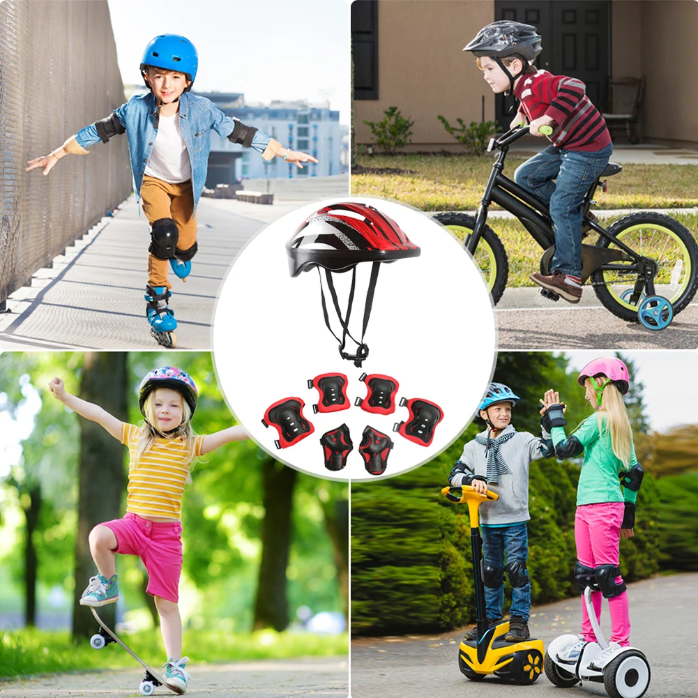 7 Buah Set Perlengkapan Pelind - Cycling Protective Gear For Kids ulasan dan harga